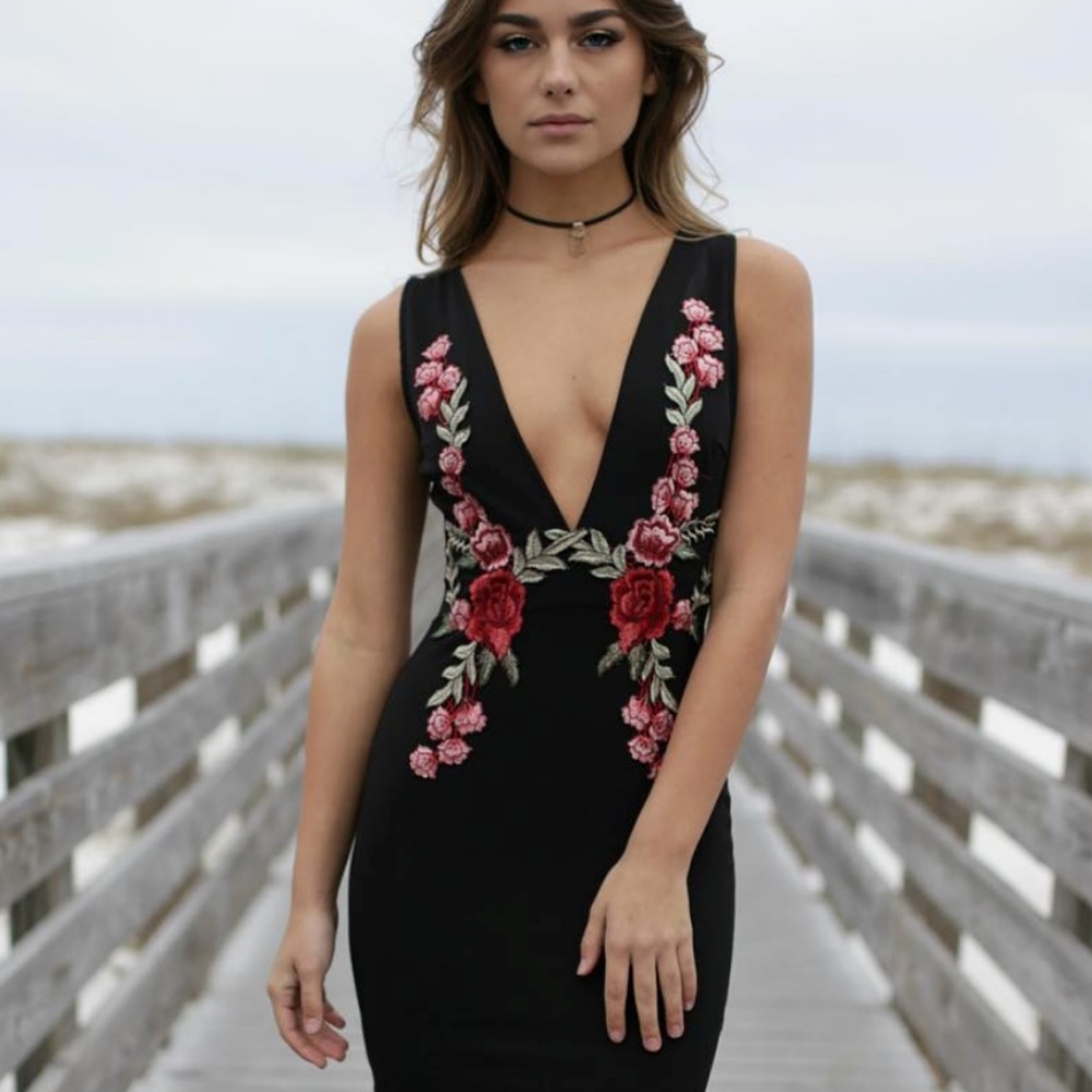 Embroidered dress